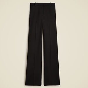 J. Crew Petite Wide Leg Trouser in Four Season Stretch in Black Size 10P